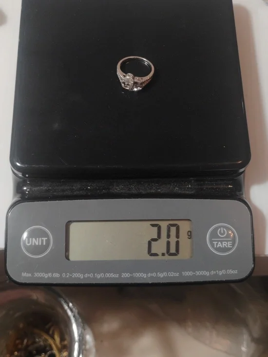 925 Sterling Silver Stamped Double Heart Ring Size 6.75 - Picture 6 of 6